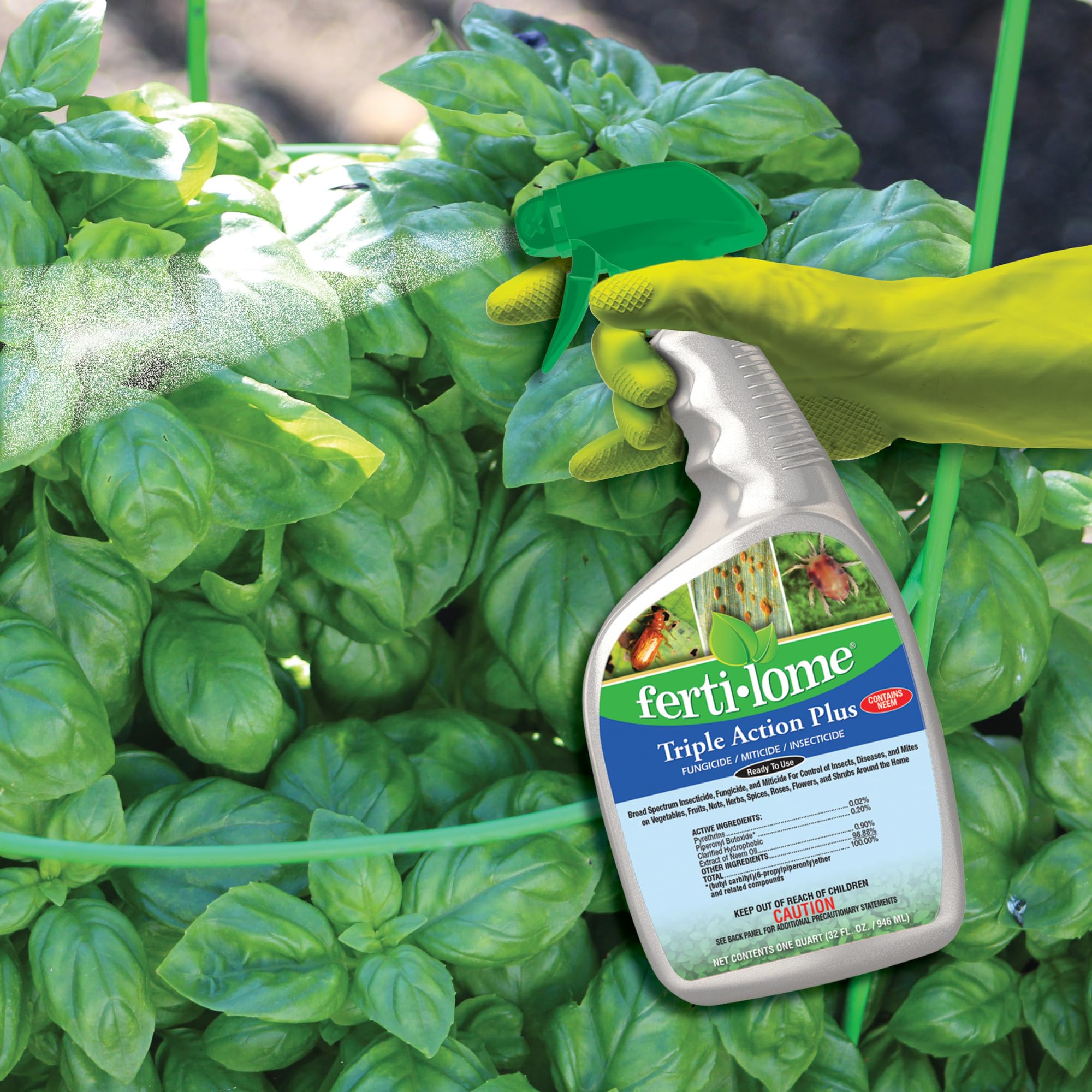 ferti-lome Triple Action Plus Insecticide Fungicide 32 oz ready-to-use bottle