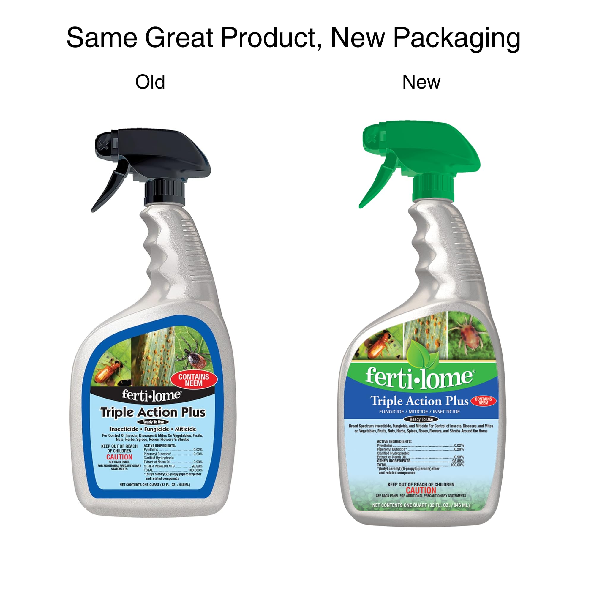 ferti-lome Triple Action Plus Insecticide Fungicide 32 oz side view