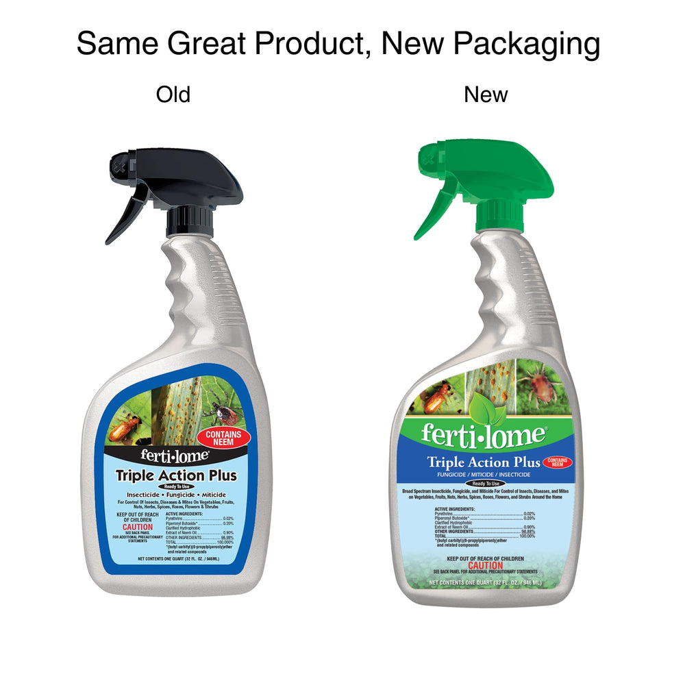 ferti-lome Triple Action Plus Insecticide Fungicide 32 oz side view