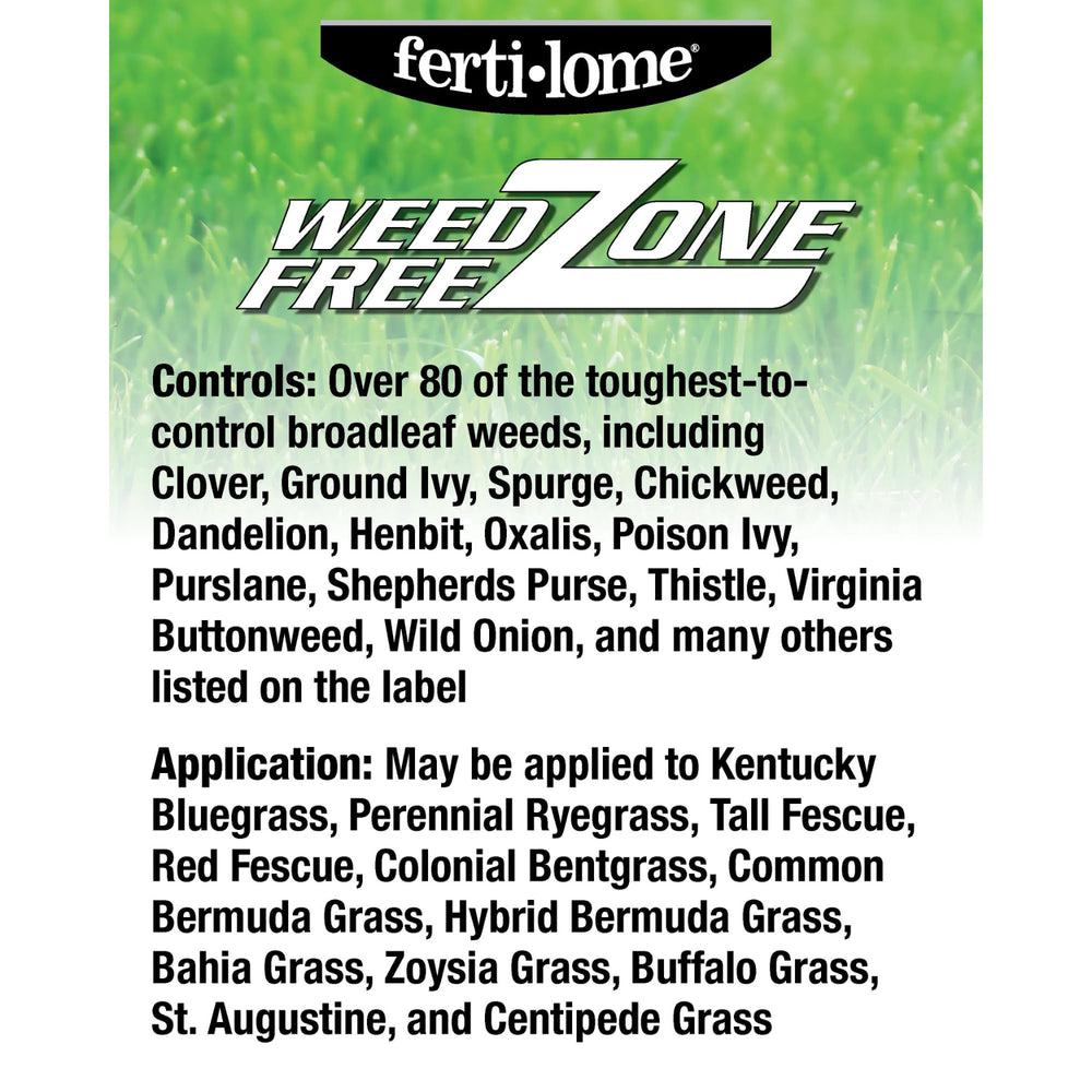 ferti-lome Weed Free Zone Broadleaf Weed Killer Concentrate in garden setting