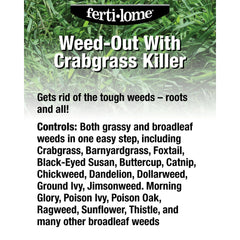 ferti-lome Weed-Out Crabgrass Killer Concentrate 32 oz back view with instructions