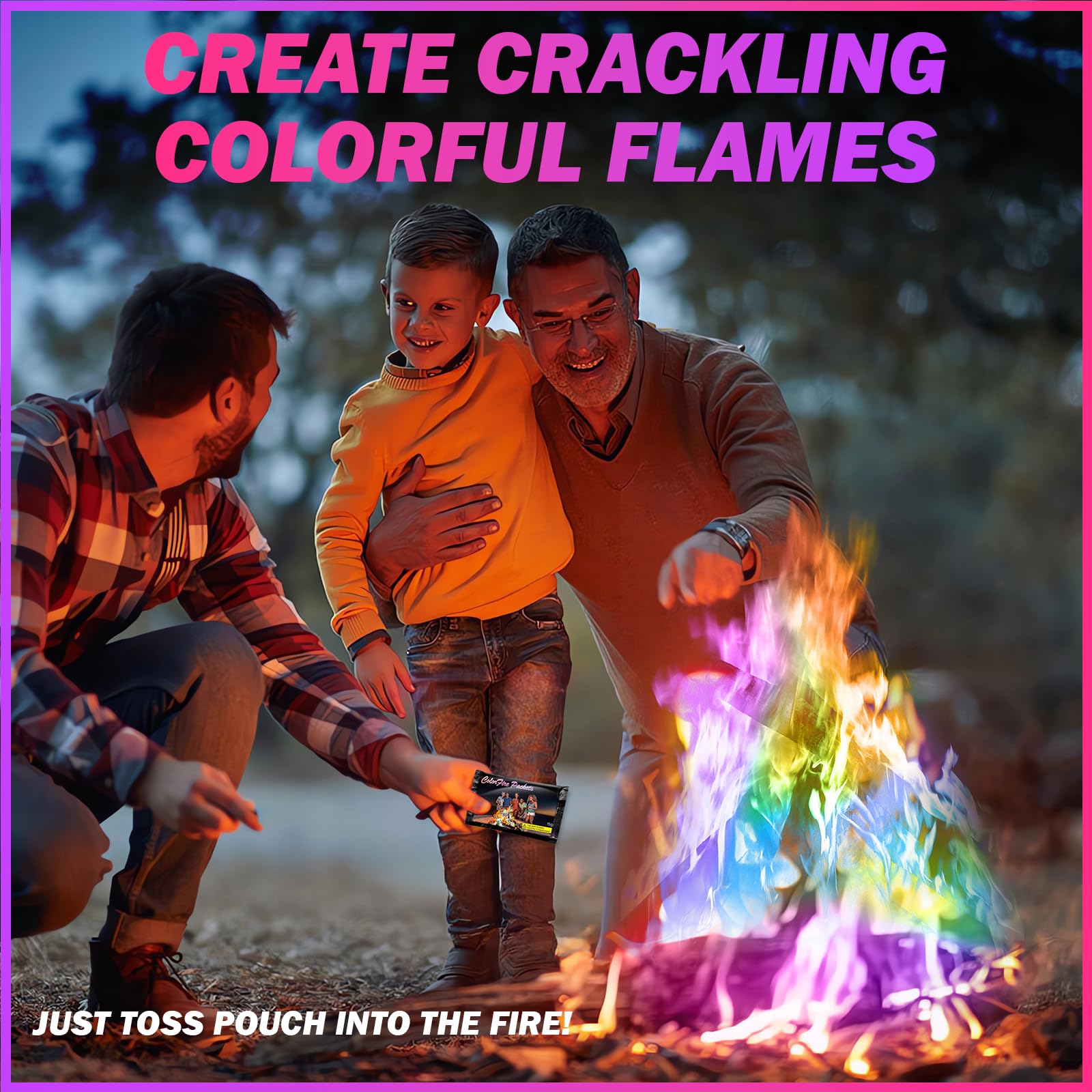 FESTIVALCOS Color Fire Packets in packaging