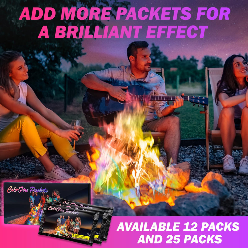 FESTIVALCOS Color Fire Packets with vibrant flames