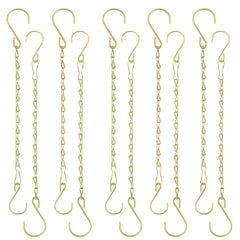 Fetanten 10 Inch Gold Hanging Basket Chain front view