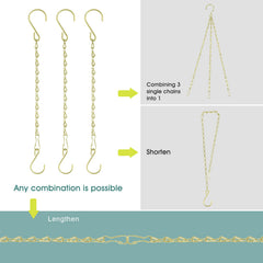 Fetanten 10 Inch Hanging Chain with bird feeder