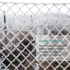 Fetanten Bird Netting installed over vegetable garden