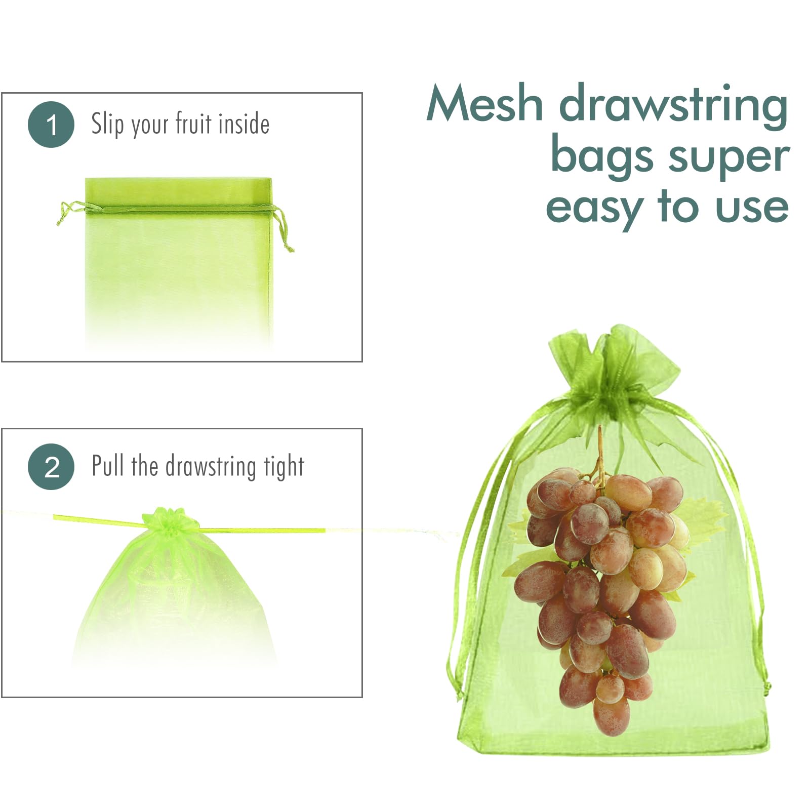 Fetanten Fruit Protection Bags displayed in garden setting