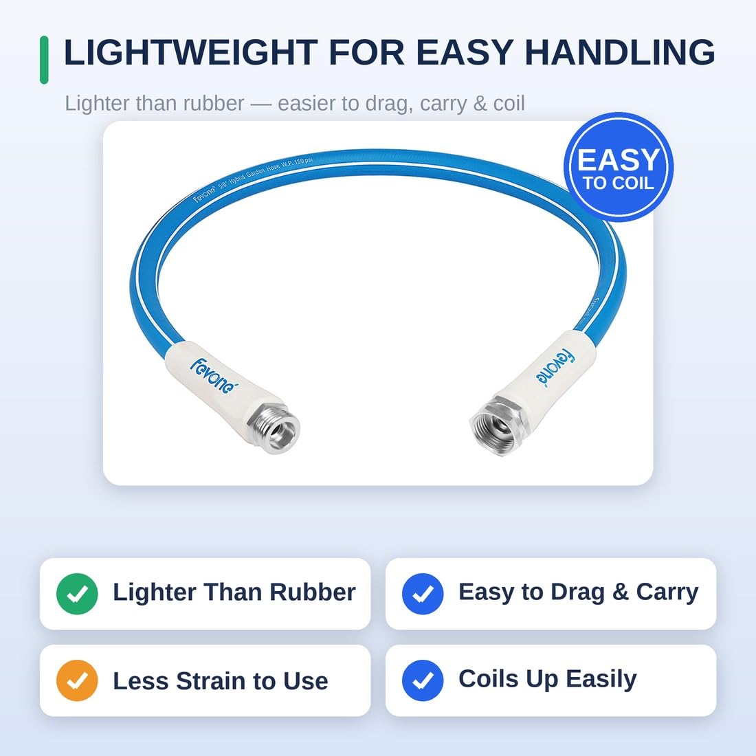 FEVONE 3 ft Lead-in Garden Hose packaging view