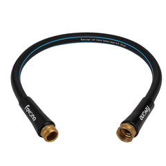 FEVONE 3 ft Leader Hose, black colour, front view