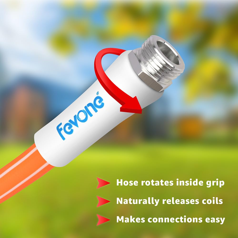 FEVONE 3 ft Leader Hose, side view showing material flexibility