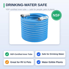 FEVONE garden hose coiled neatly for storage