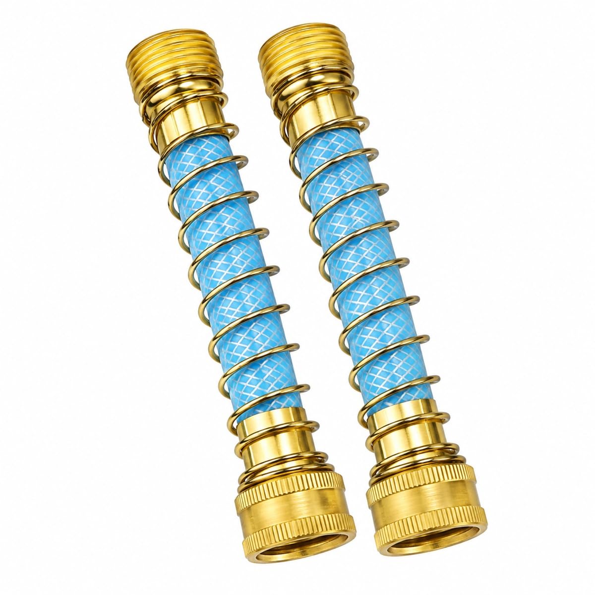 FEVONE Garden Hose Extension Adapter front view with solid brass connectors