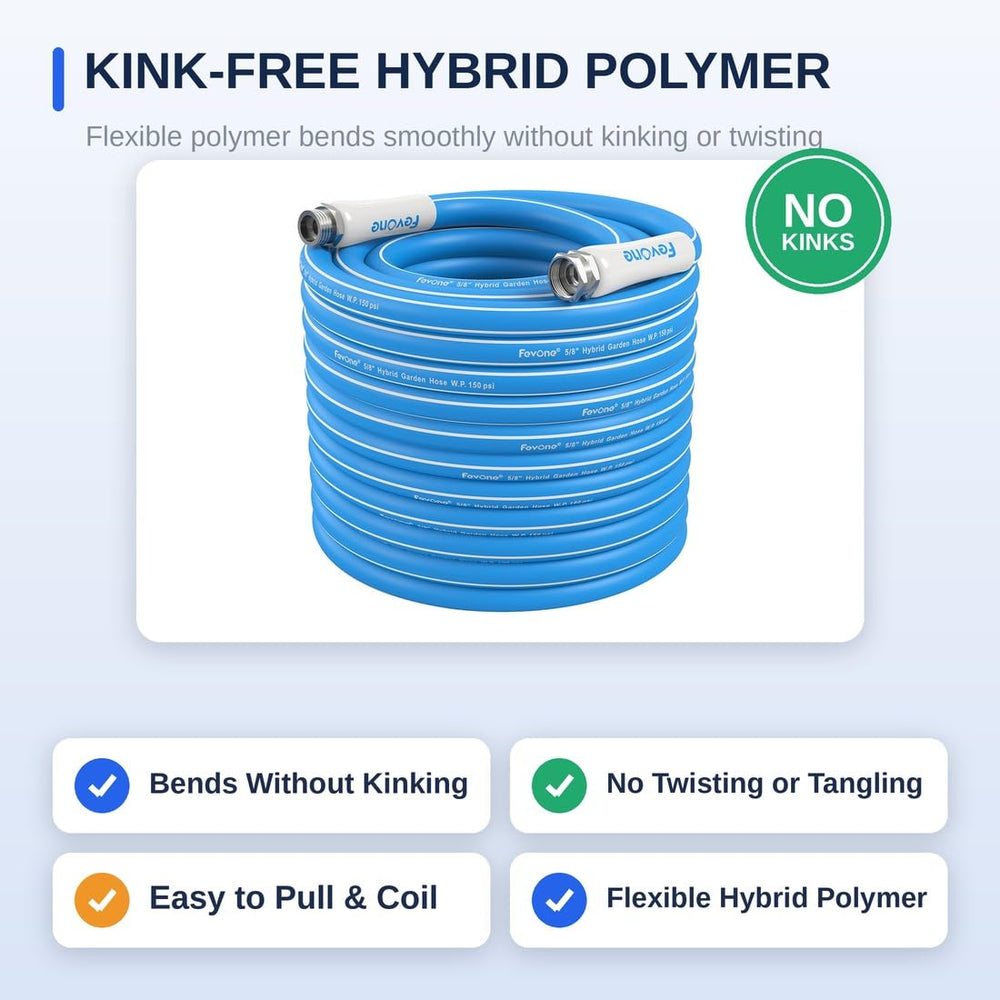 FEVONE garden hose with aluminum fittings