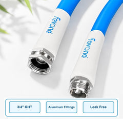 FEVONE heavy duty garden hose with durable aluminum fittings