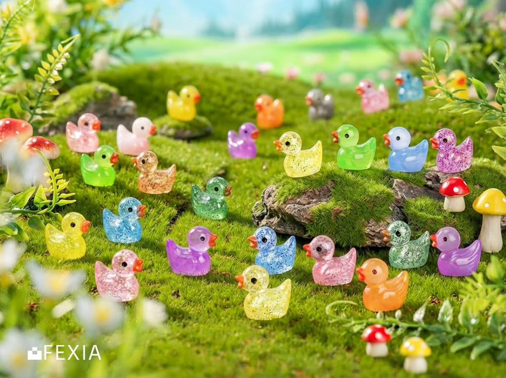 FEXIA Mini Ducks set for party decorations