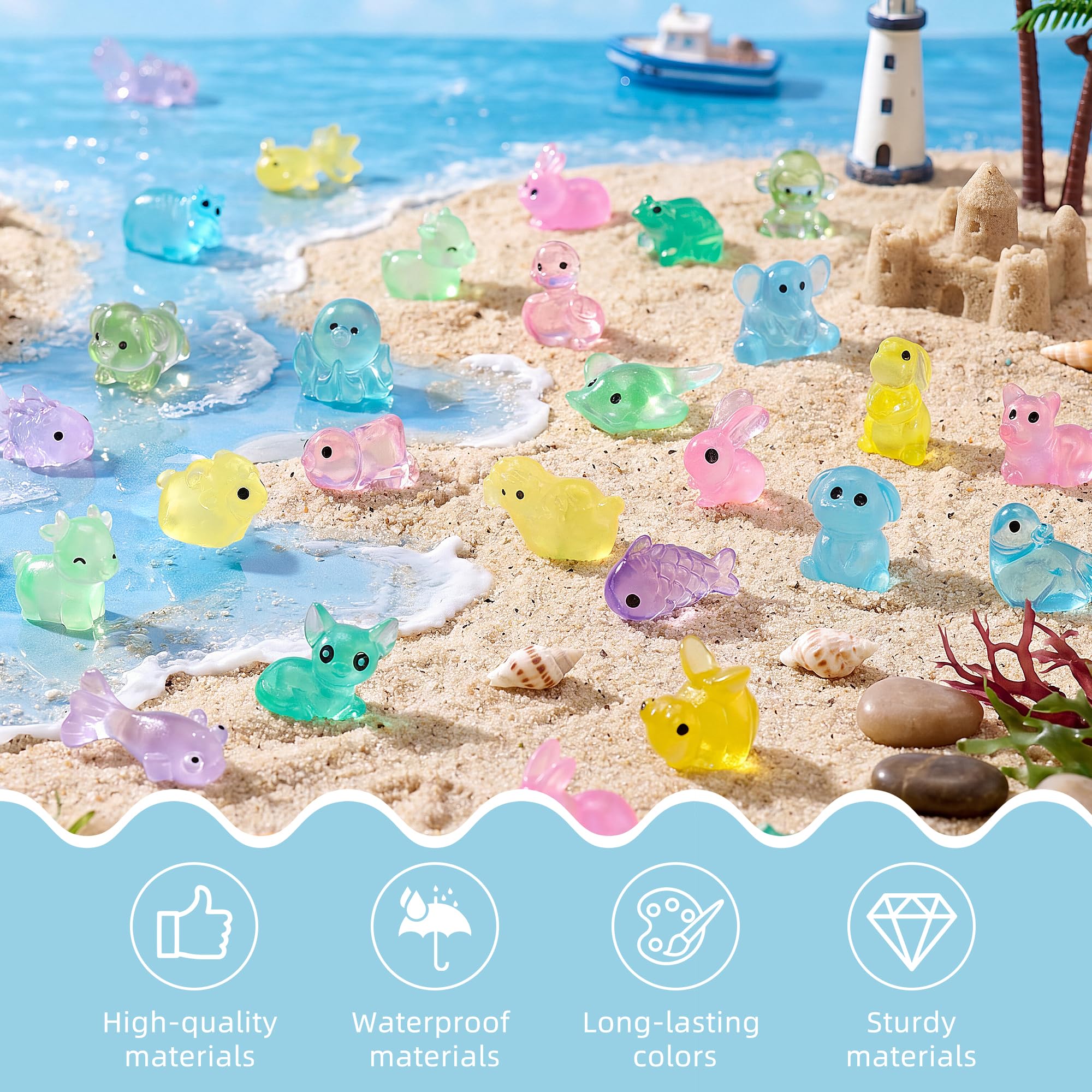 FEXIA Mini Resin Animal blind bag opened, revealing a dolphin figurine