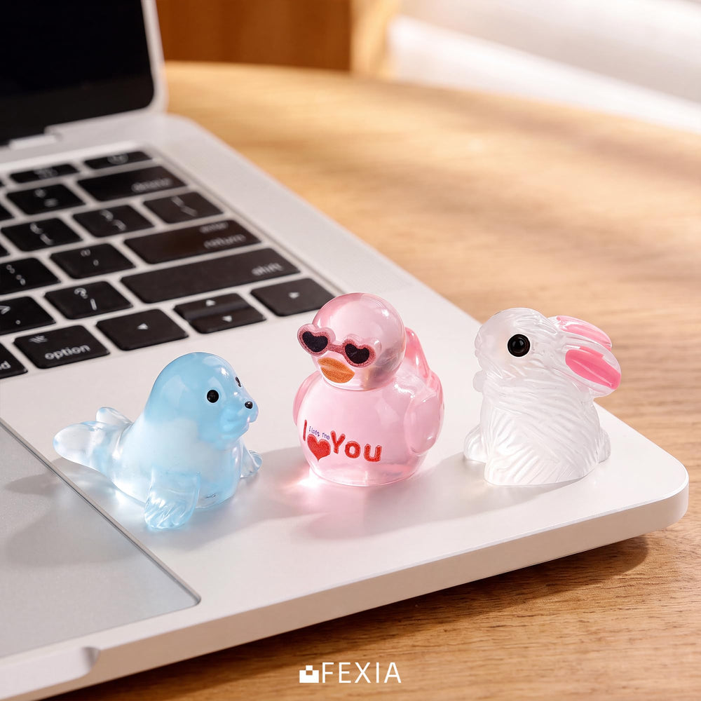 FEXIA Mini Resin Animal figurines perfect for dollhouses