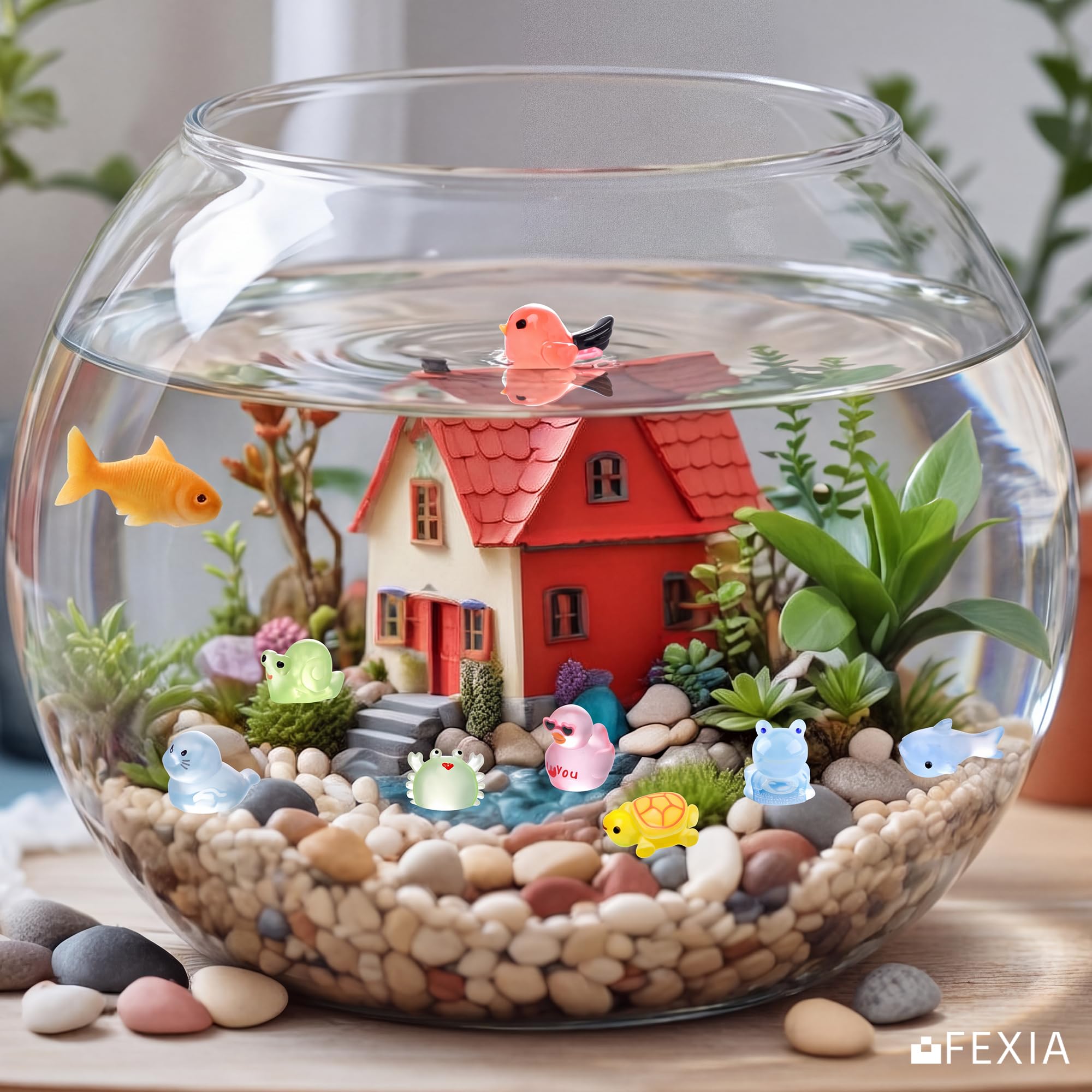 FEXIA Mini Resin Animals glowing in the dark