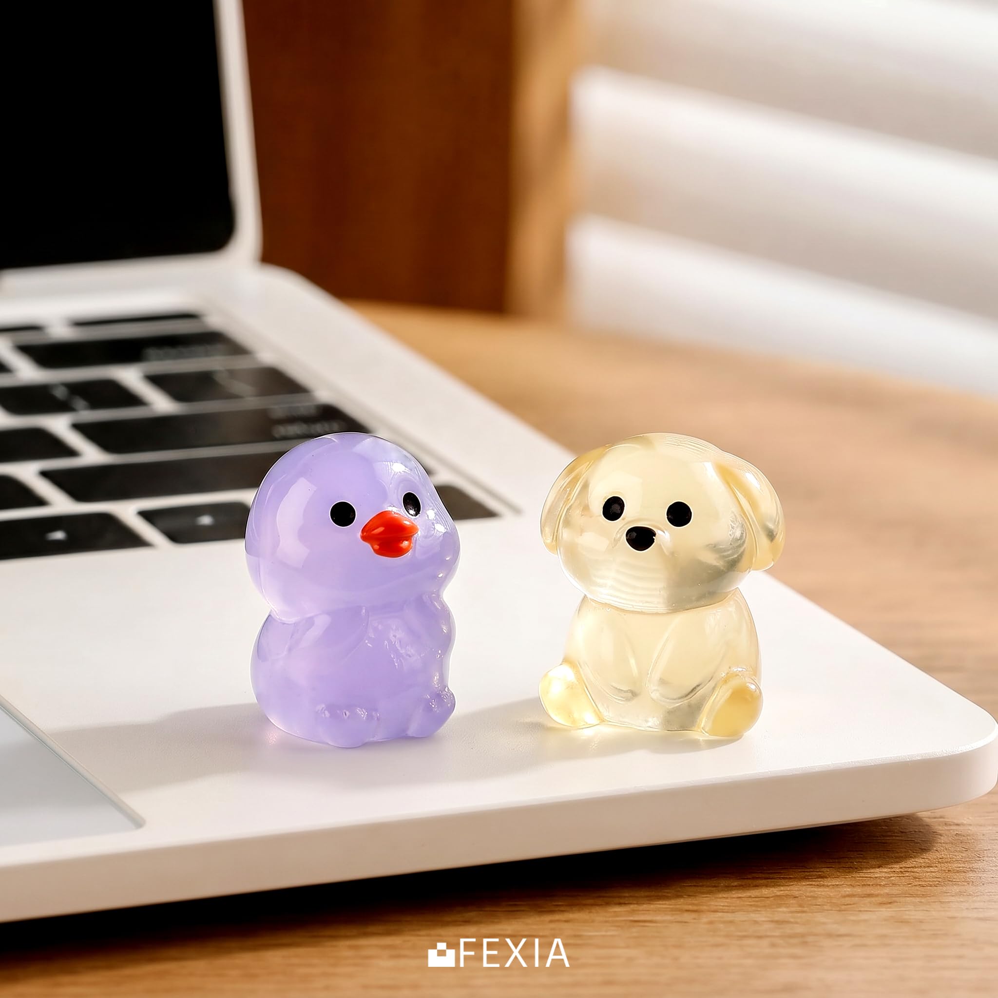 FEXIA mini resin animals used in a fairy garden