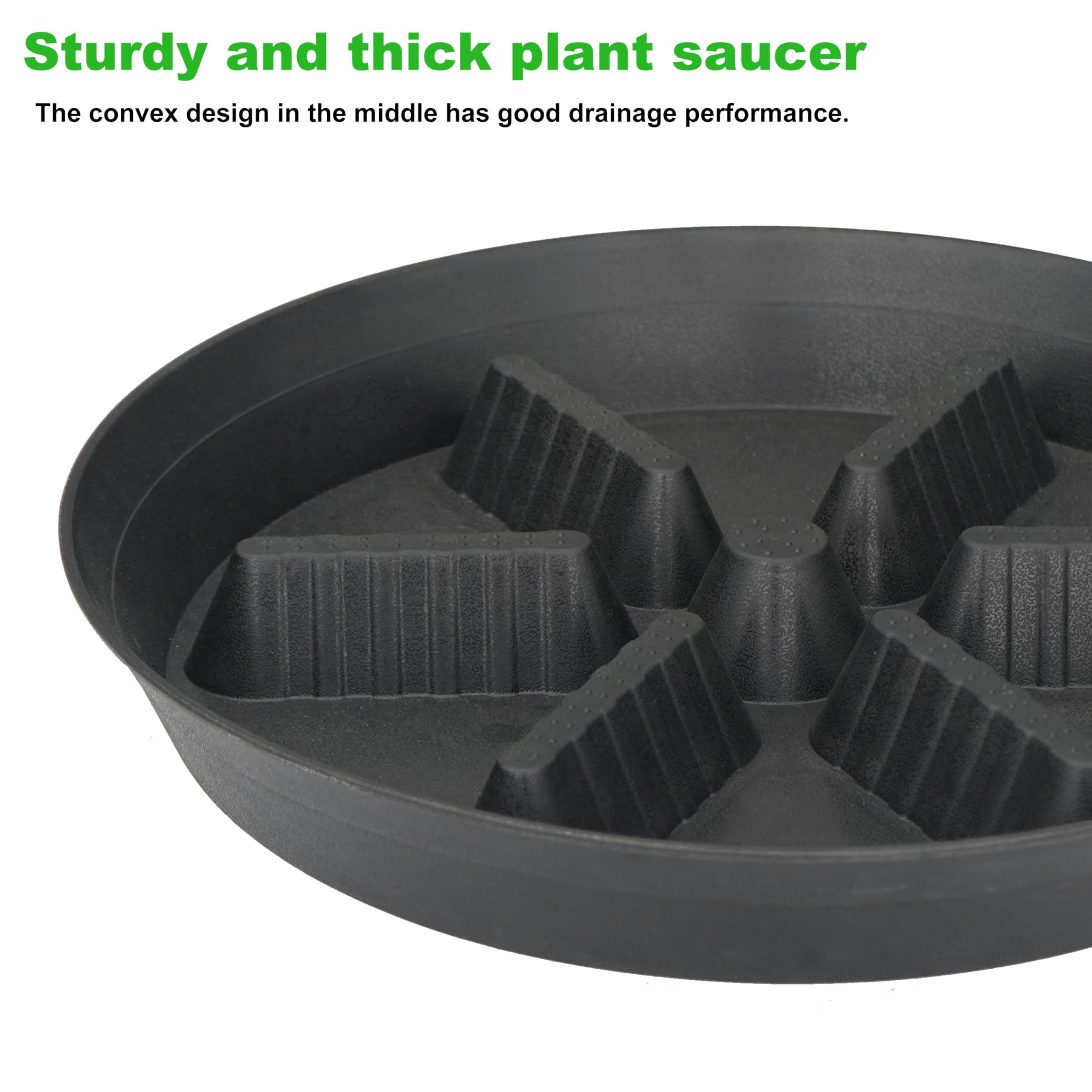 Feyvdzv 17-inch plant saucer with large indoor pot