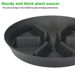 Feyvdzv 17-inch plant saucer with large indoor pot