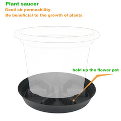 Feyvdzv plant saucer in outdoor garden setting
