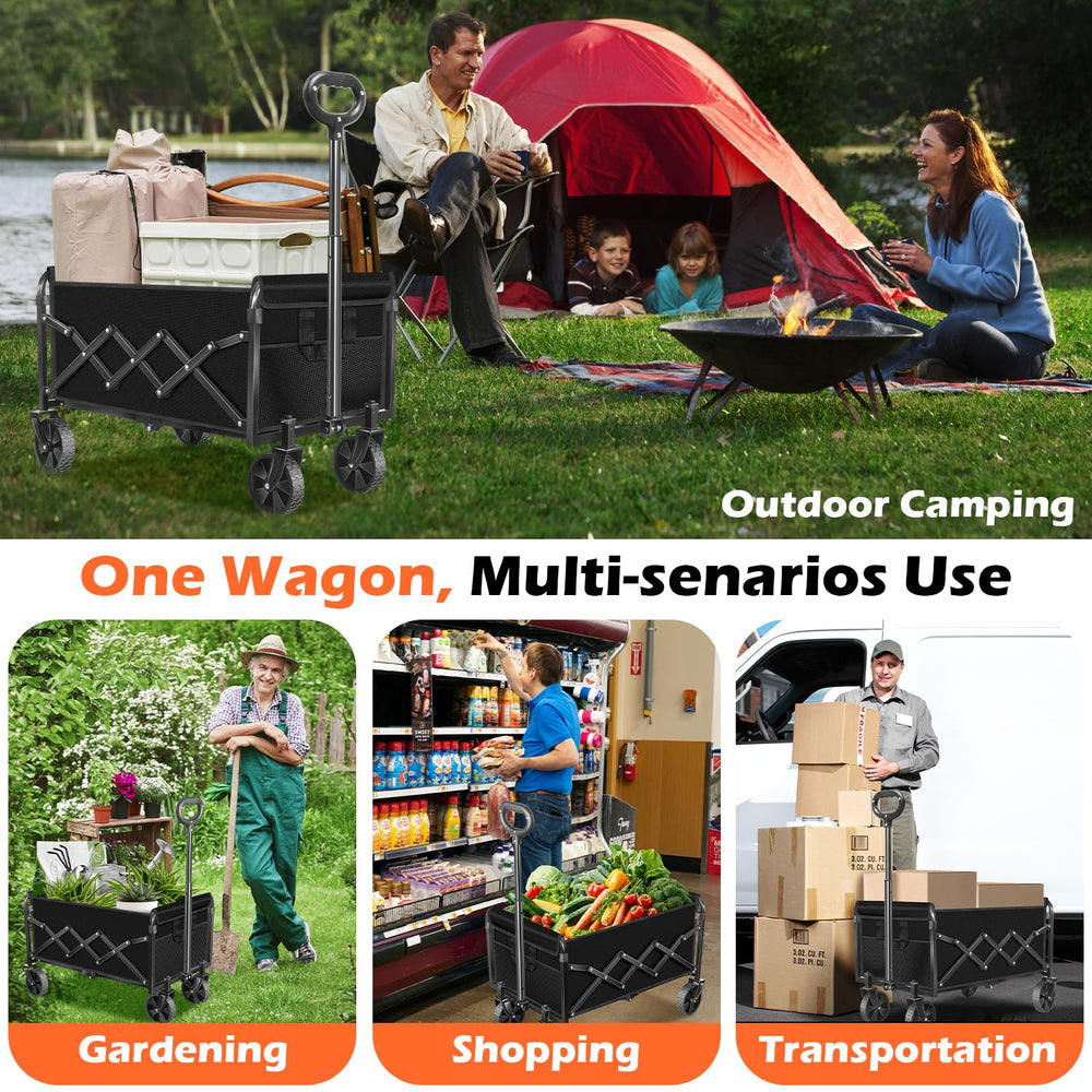 FFQ Foldable Wagon Cart, expanded for use