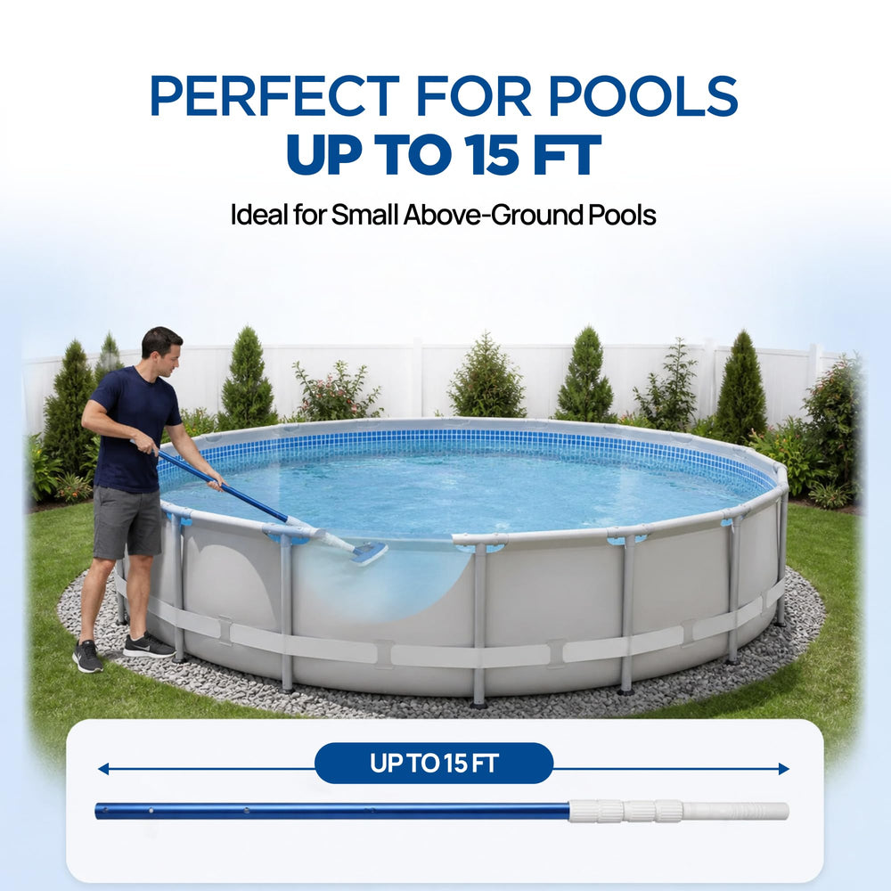 FibroPool Pool Kit brush and floating chlorinator