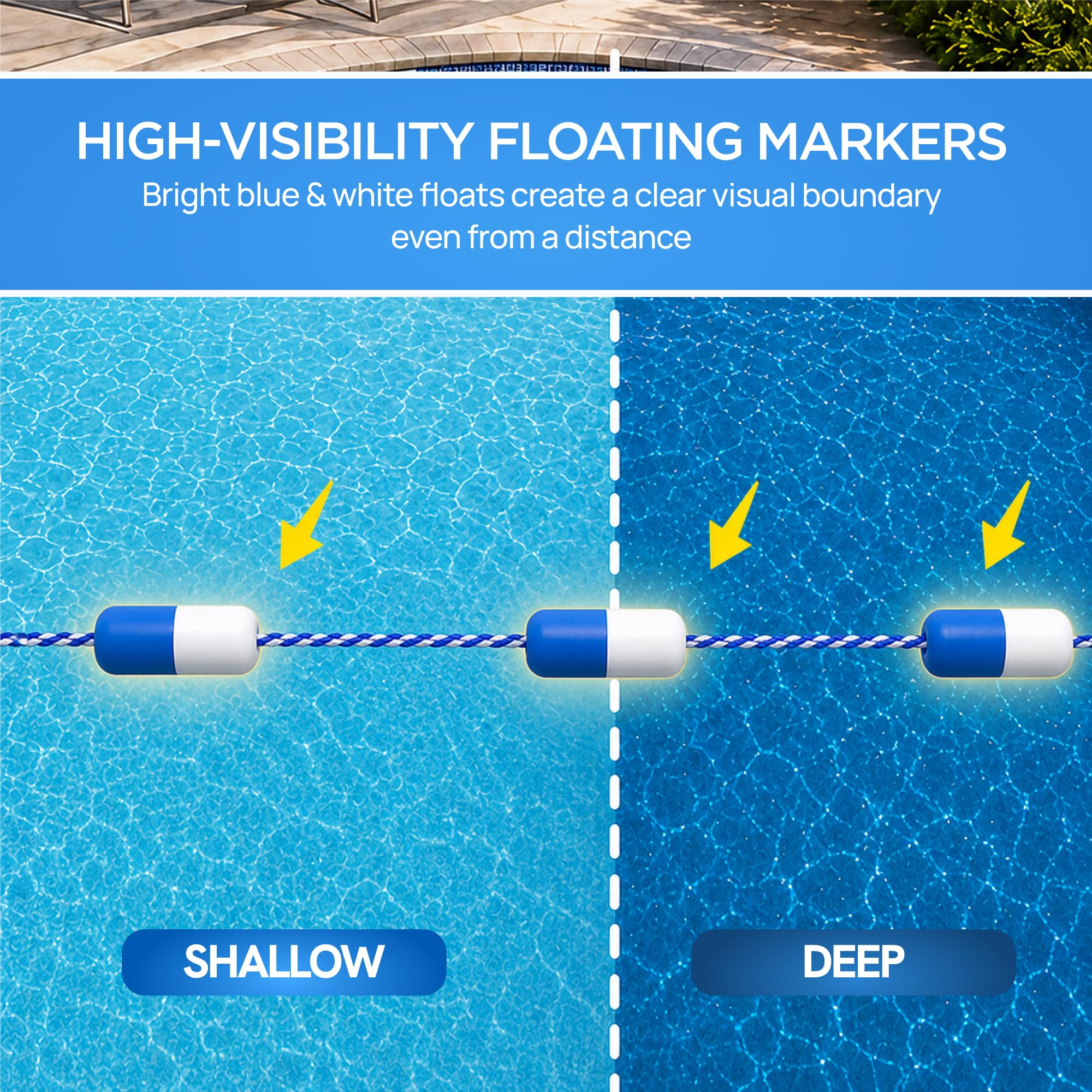 FibroPool Pool Safety Rope packaging and details