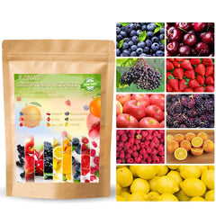 Ficoszo 1200+ Mixed Fruit Seeds pack with assorted fruit varieties