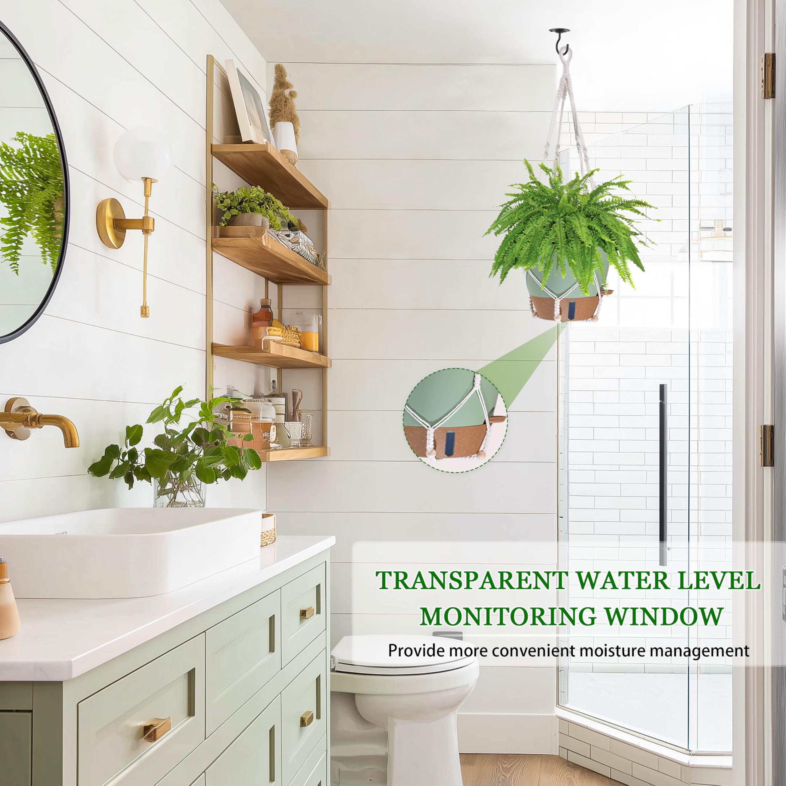 Fielda 10 Inch Hanging Planters set of 2
