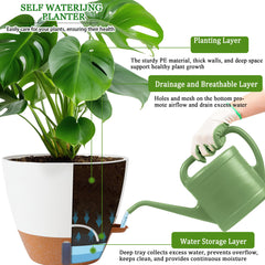 Fielda 10 inch planter showing detachable saucer tray