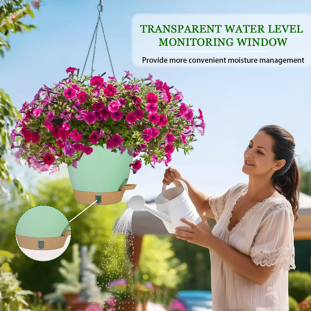 Fielda Hanging Planter with bohemian macrame hanger