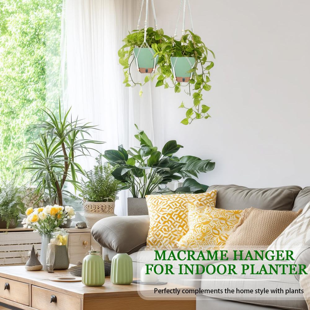 Fielda Hanging Planter with rustic metal chain