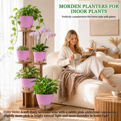 Fielda self-watering pot 9 inch with transparent water level window