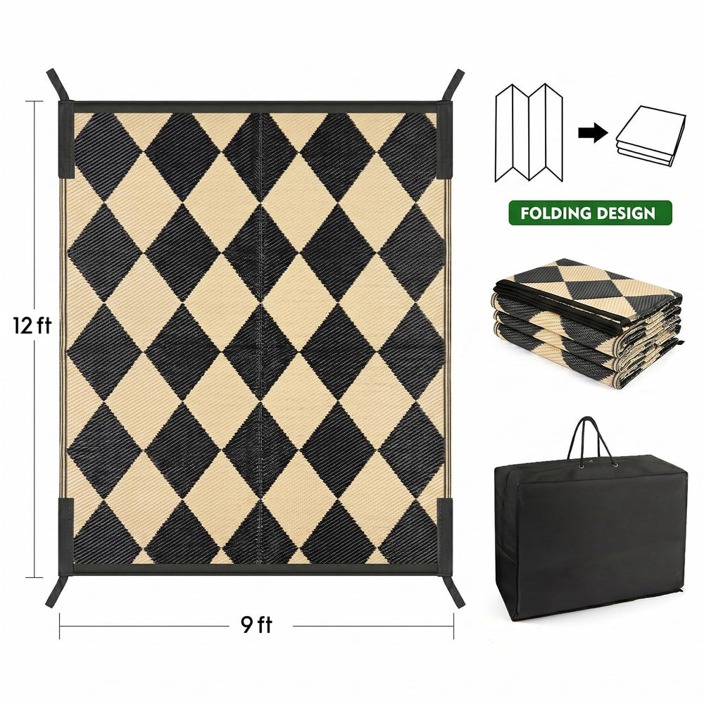 fifame outdoor rug with muddy paws and easy cleaning demonstration