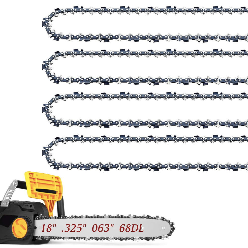 Fifchall 18 inch chainsaw chain front view with packaging
