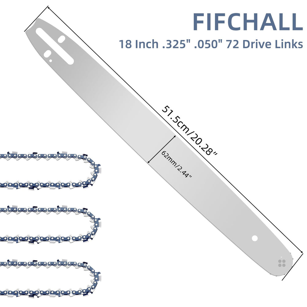 Fifchall chainsaw bar and chain combo packaging