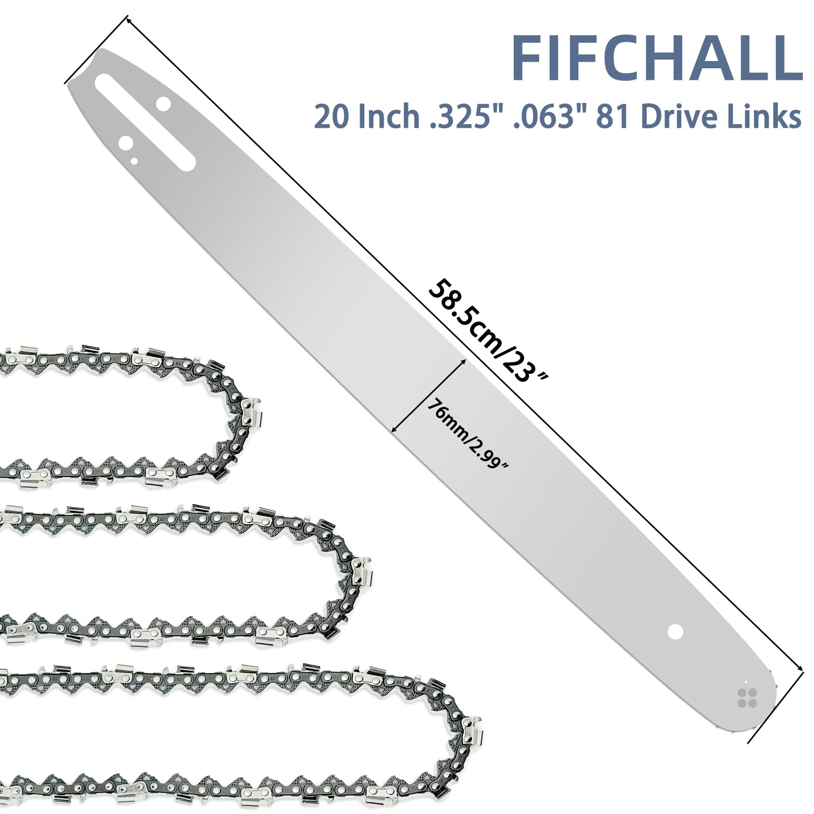 Fifchall chainsaw chains with protective oil