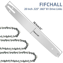 Fifchall chainsaw chains with protective oil