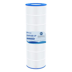 Fil-fresh CC150 pool filter front view with pleated fabric