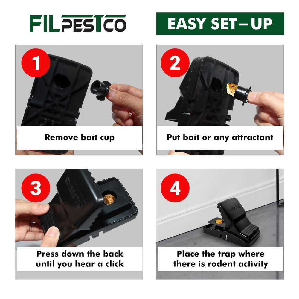Filpestco Large Rat Trap in outdoor setting