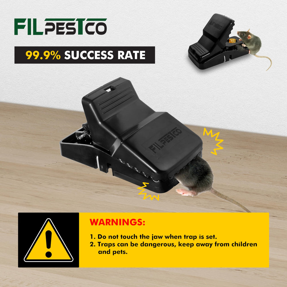 Filpestco Large Rat Trap installation process with one-hand lever