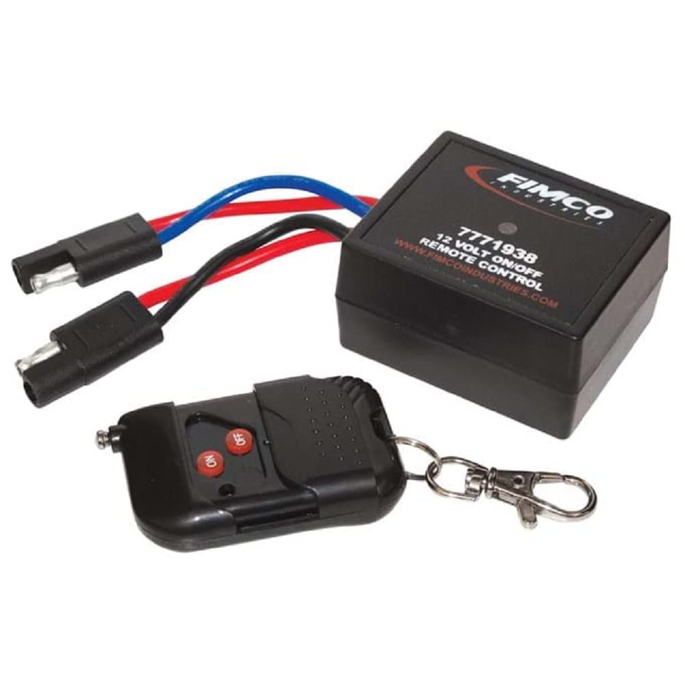 Fimco Wireless Remote Control front view with keychain clip