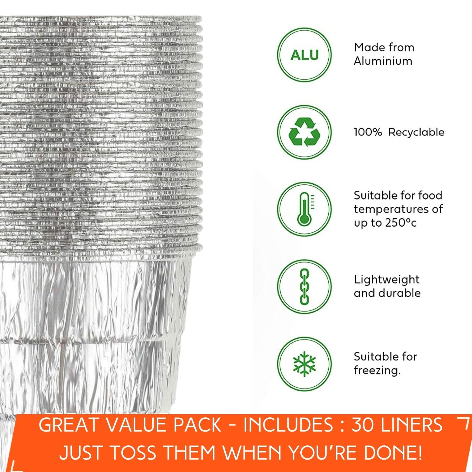 Findful grease bucket liner showing heavy-duty material