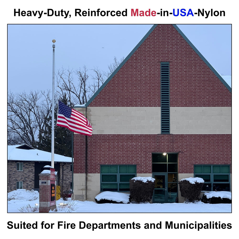 Fine Line Flag 4x6 ft American flag displayed on a pole