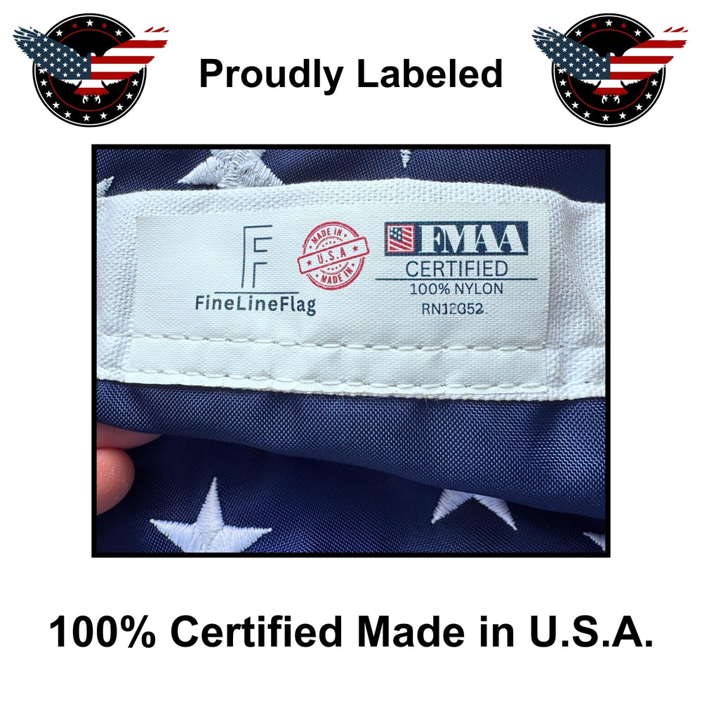Fine Line Flag 4x6 ft American flag packaging