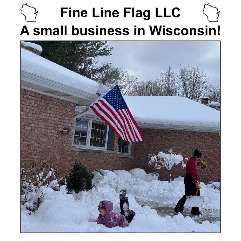 Fine Line Flag packaging with product details
