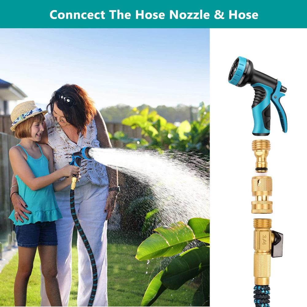 FINEST+ connectors attached to garden hose