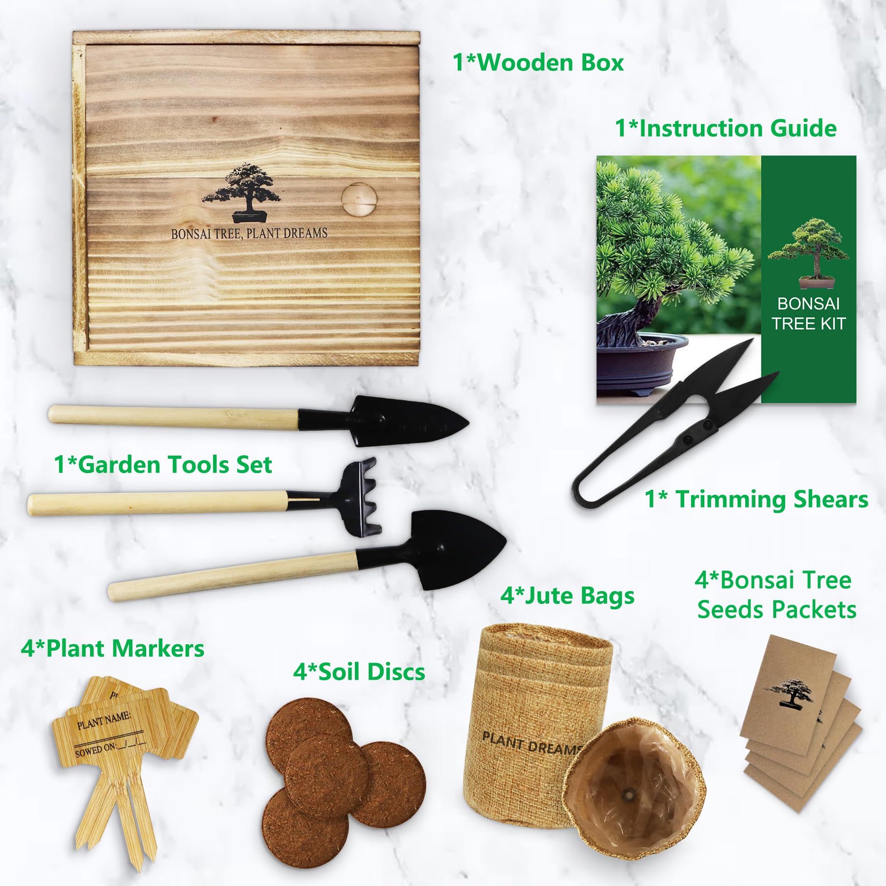 Finished bonsai tree from LUOJIBIE kit with elegant design
